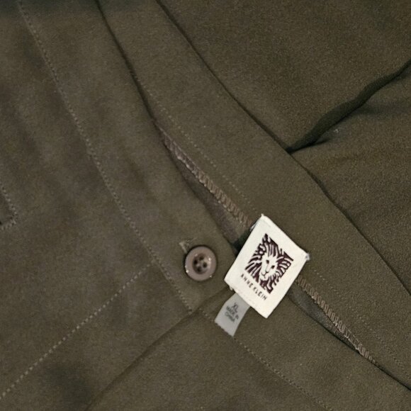 ANNE KLEIN - Olive green cropped pants - Picture 10 of 10